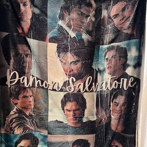 Damon Salvatore Collage Blanket